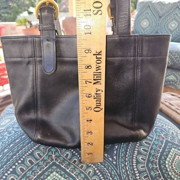Vintage 90s Coach Classic Soho Black Leather Bag-Made in USA - Picture 16 of 16